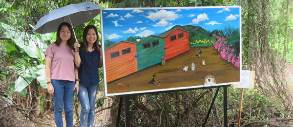 元朗下白泥 「垃圾掛畫(huà)」 宣揚(yáng)保育