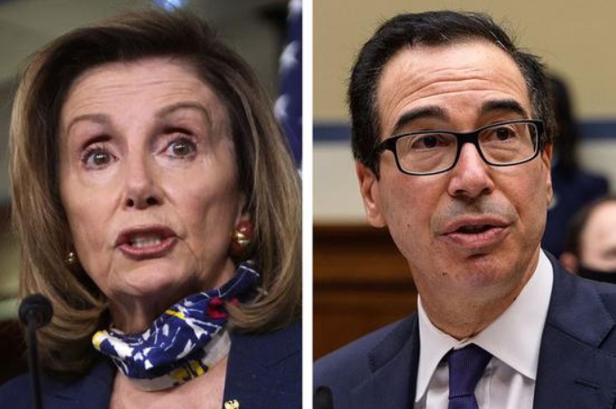 佩洛西發(fā)言人指姆努欽將接受民主黨提出的全美病毒檢測計劃