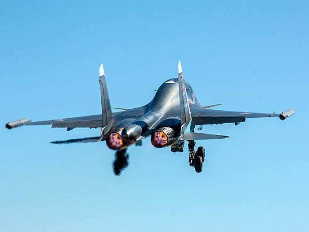 俄羅斯一架蘇-34戰(zhàn)機在俄遠東地區(qū)墜毀