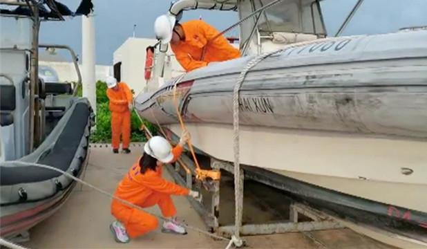 海南三沙：颱風(fēng)「沙德爾」臨近 全力做好防禦工作