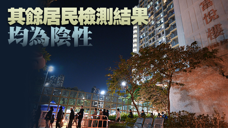 深水埗富悅樓2259人接受檢測 有一個樣本結(jié)果仍在核實(shí)