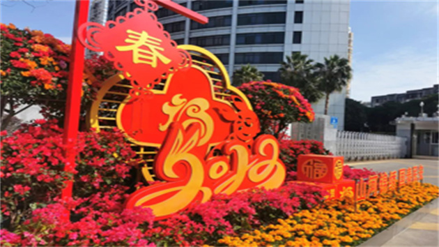 萌兔鬧新春! 思明區(qū)花團錦簇過大年