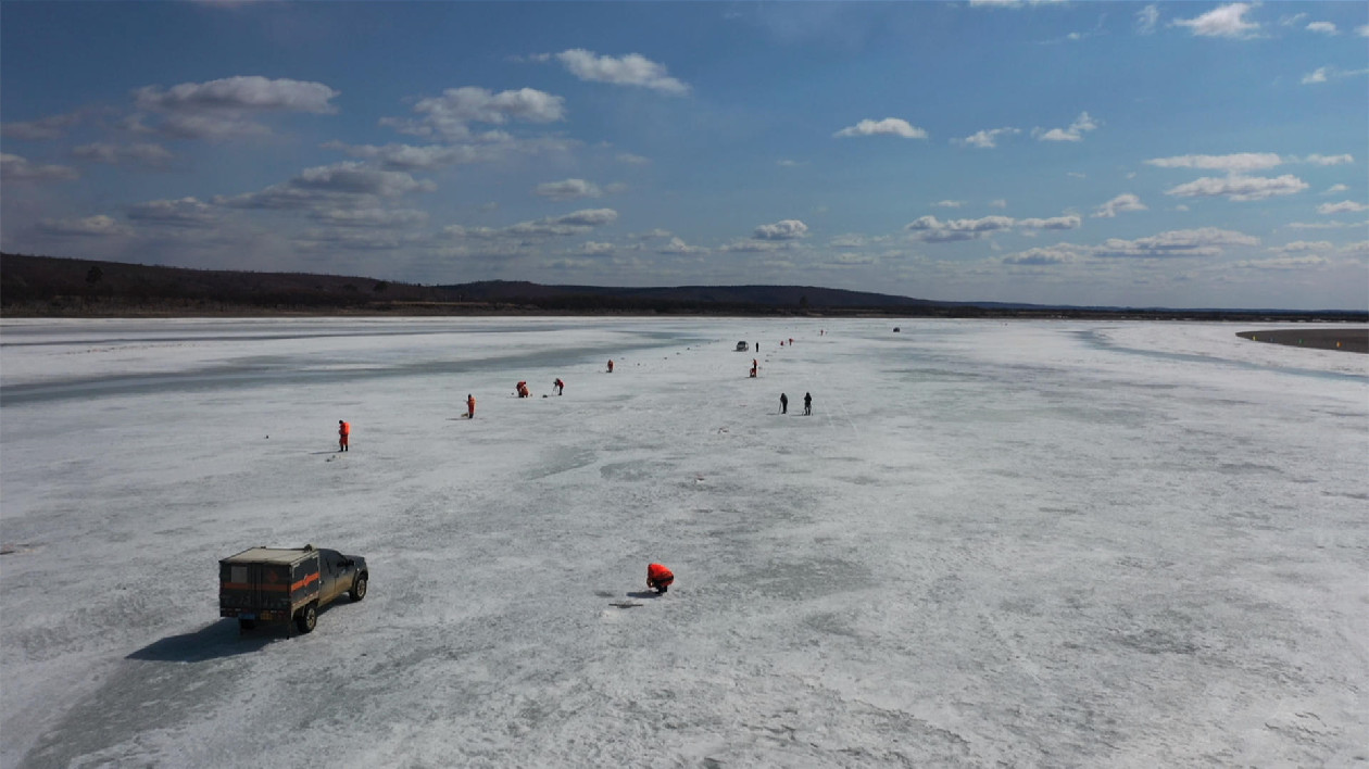 壯觀！黑龍江呼瑪段人工防凌爆破8.4公里