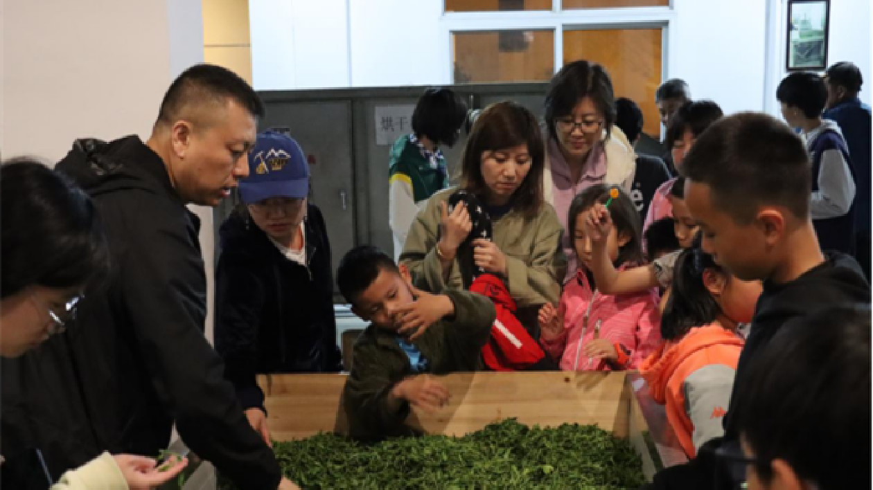 最美課堂在路上  皖黃山區(qū)湯口鎮(zhèn)研學遊升溫