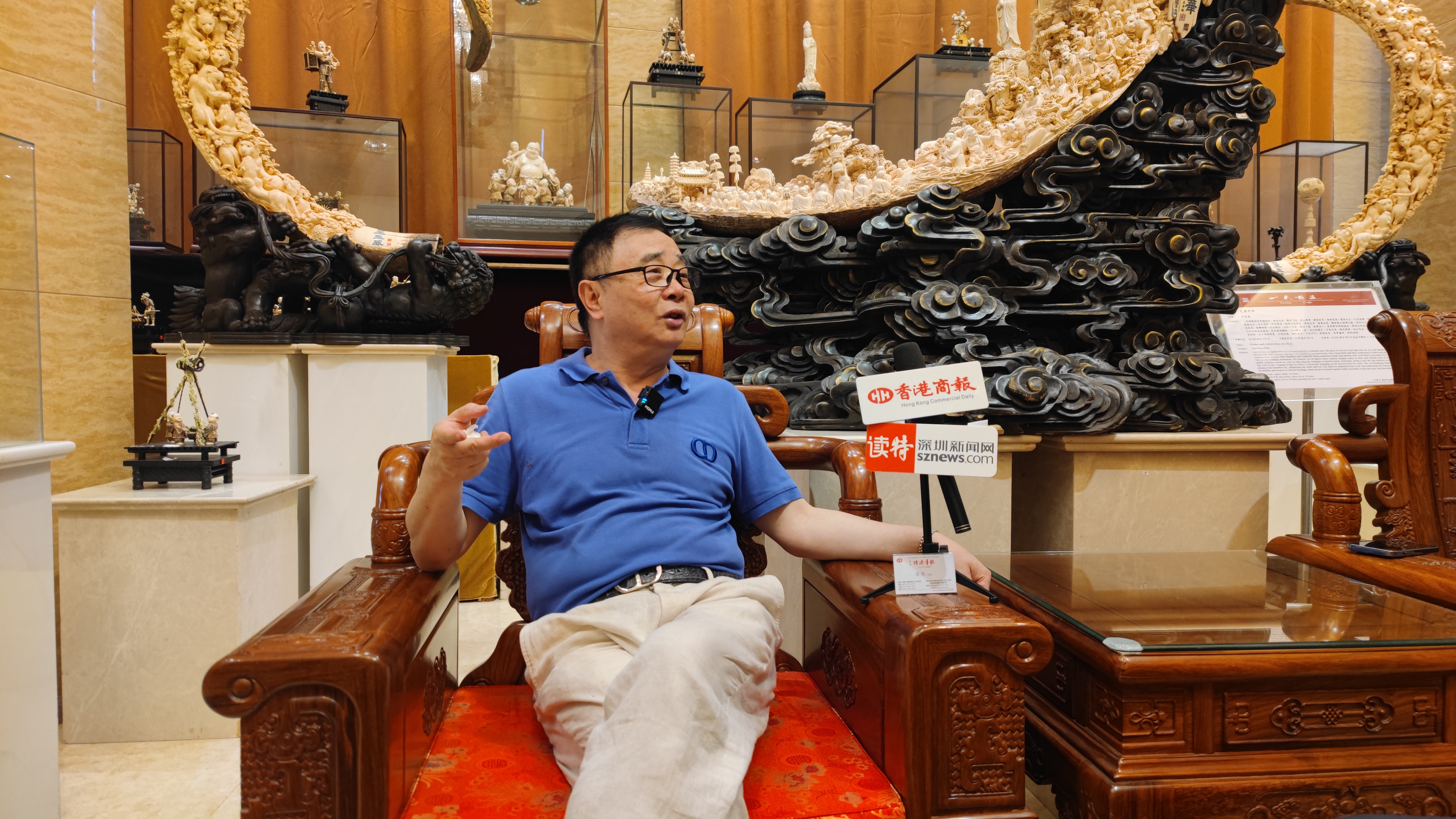港籍牙雕藝術(shù)家朱忠盛：世紀(jì)工匠 家國(guó)情懷 信宜名片