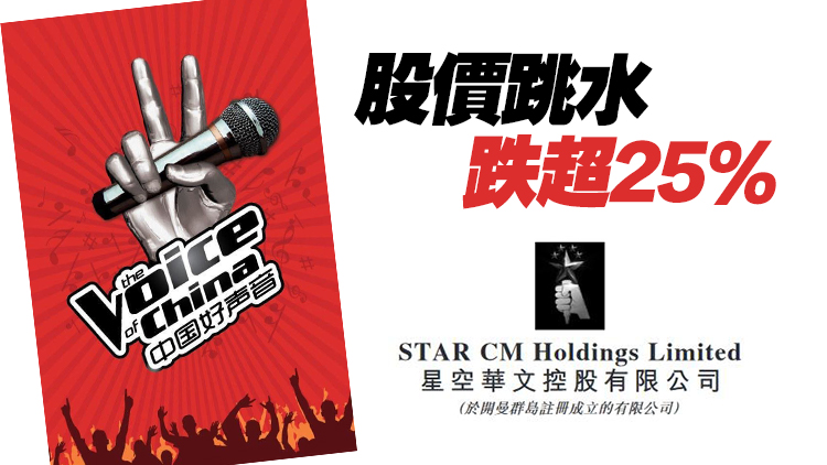 【財通AH】中國好聲音母公司市值已蒸發(fā)330億港元