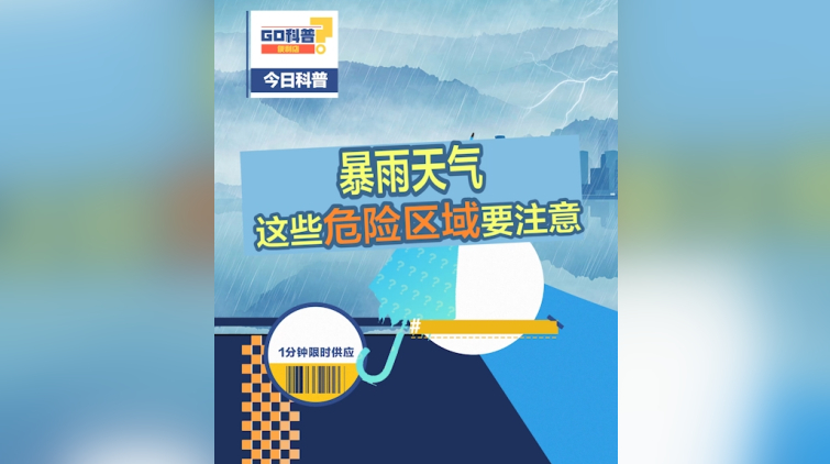 有片 | 暴雨天這些危險區(qū)域要注意