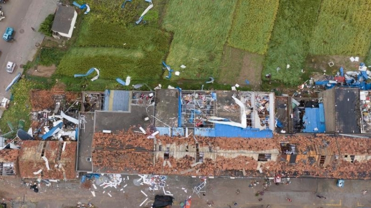 追蹤報(bào)道｜江蘇兩地龍捲風(fēng)已致10死8傷