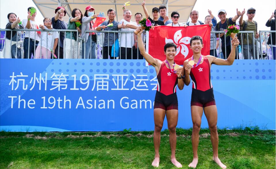港隊(duì)亞運(yùn)直擊｜開門紅！林新棟/王瑋駿為港隊(duì)勇奪亞運(yùn)第1金