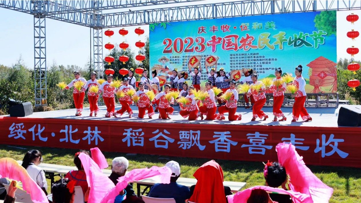 黑龍江綏化市北林區(qū)「稻田園」里慶豐收