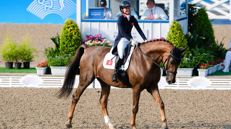港隊亞運直擊 | 蕭頴瑩何苑欣齊晉馬術(shù)盛裝舞步個人賽決賽