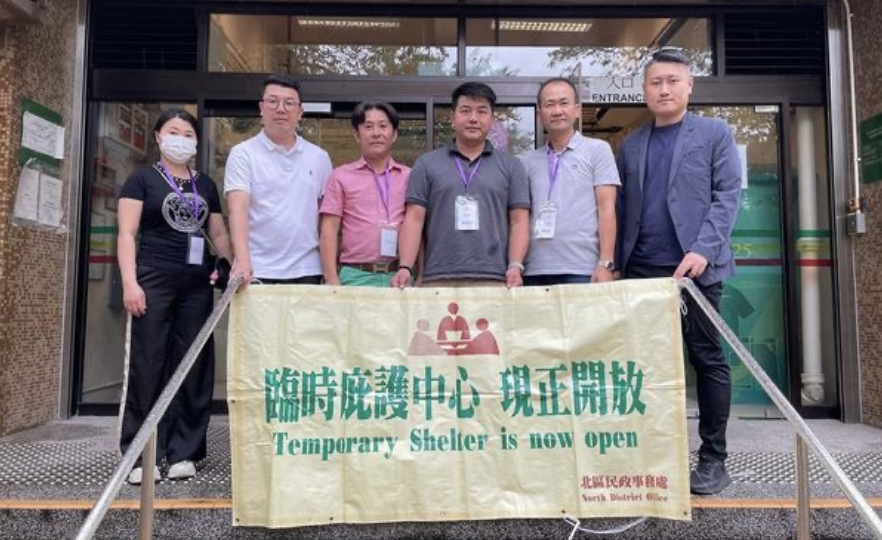 劉國勳打風前落區(qū)巡察 祥華社區(qū)會堂開放臨時庇護中心