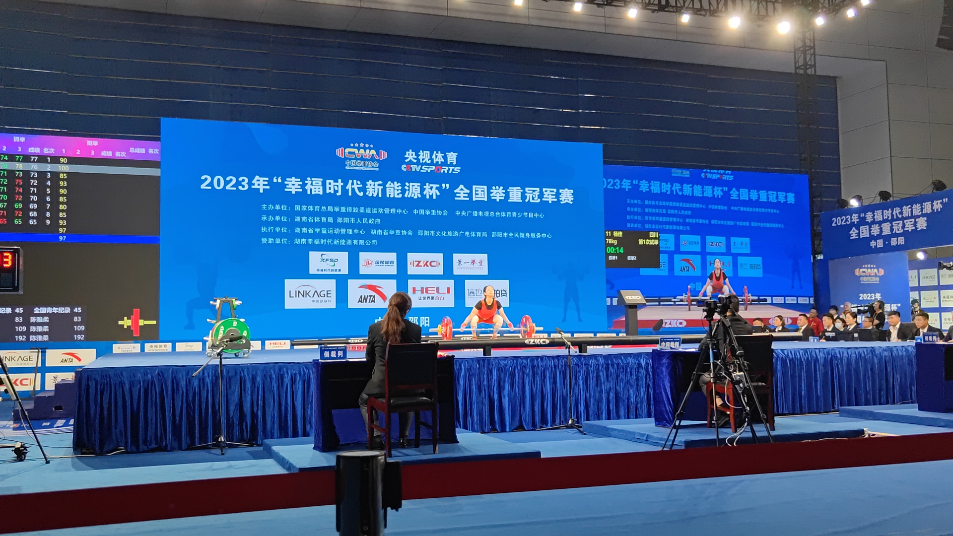 全國舉重冠軍賽首日超世界青年紀(jì)錄