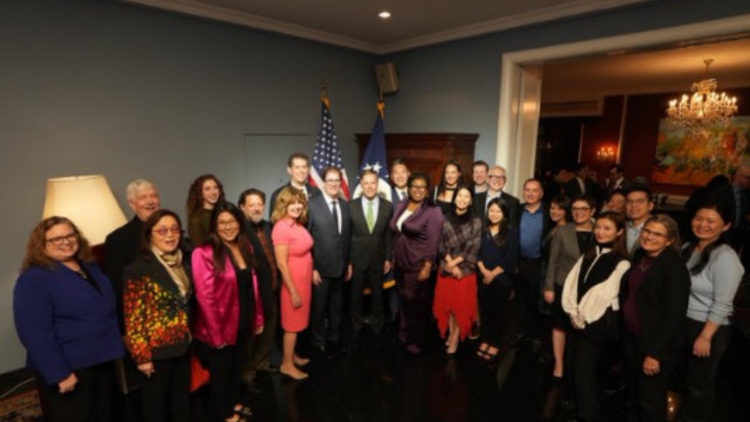 美國(guó)費(fèi)城交響樂(lè)團(tuán)訪華50周年紀(jì)念招待會(huì)在北京舉行