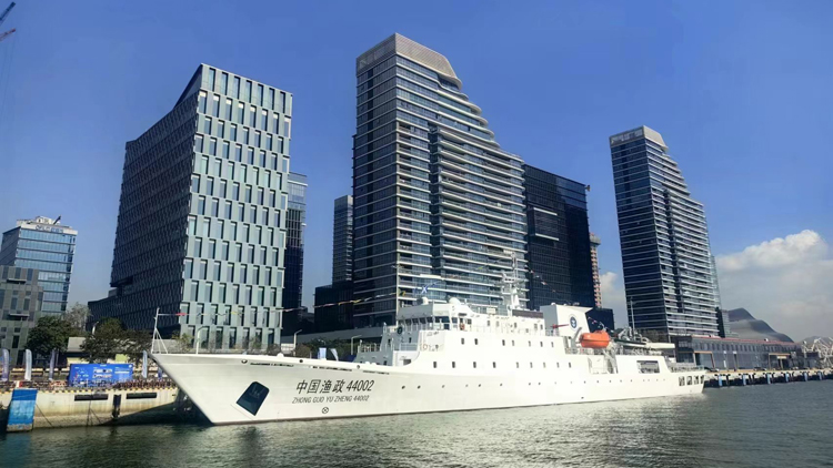 深圳首艘3000噸級海洋執(zhí)法船入列 首次亮相國際海洋周