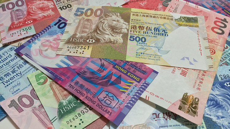 港元拆息全線跌  一個(gè)月拆息5.4306厘