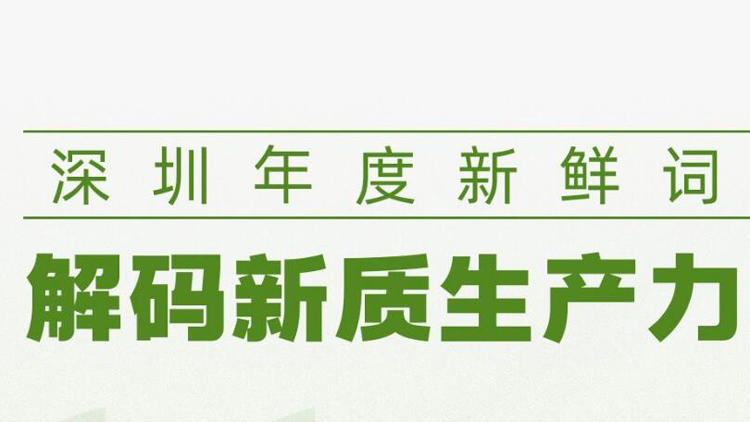 深圳年度新鮮詞 解碼新質(zhì)生產(chǎn)力