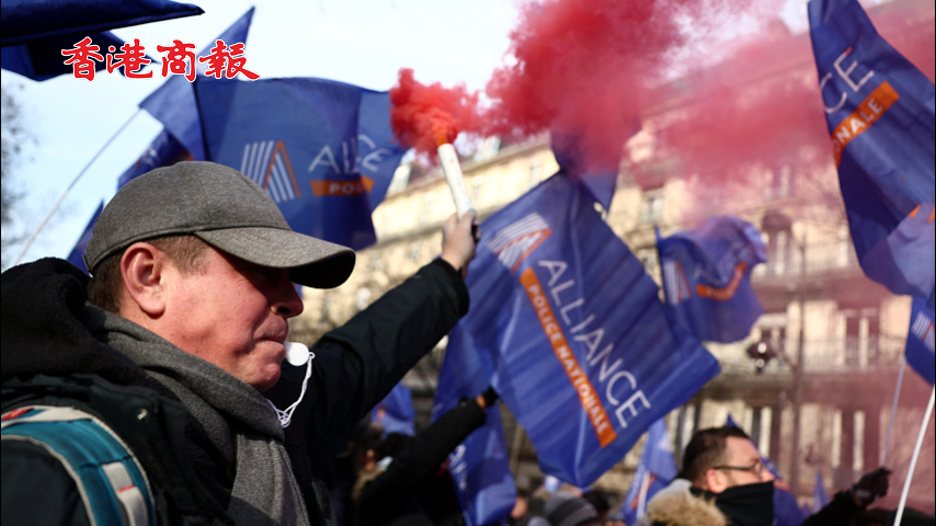 有片丨法國(guó)警察舉行抗議活動(dòng) 要求今年巴黎奧運(yùn)期間能獲工作獎(jiǎng)金