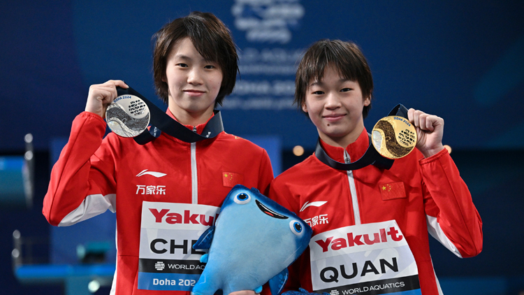 祝賀！世錦賽上全紅嬋奪金 陳芋汐摘銀