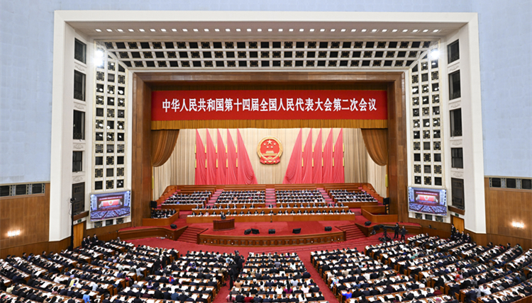 十四屆全國人大二次會議審議人大常委會工作報(bào)告、「兩高」工作報(bào)告