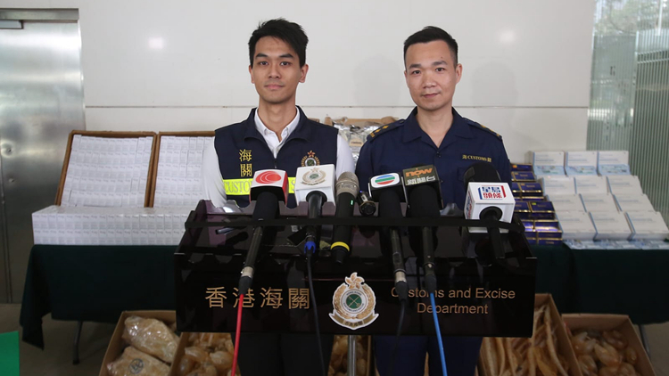 涉經(jīng)港珠澳大橋走私乾魚肚及藥劑製品 海關(guān)拘捕一名司機