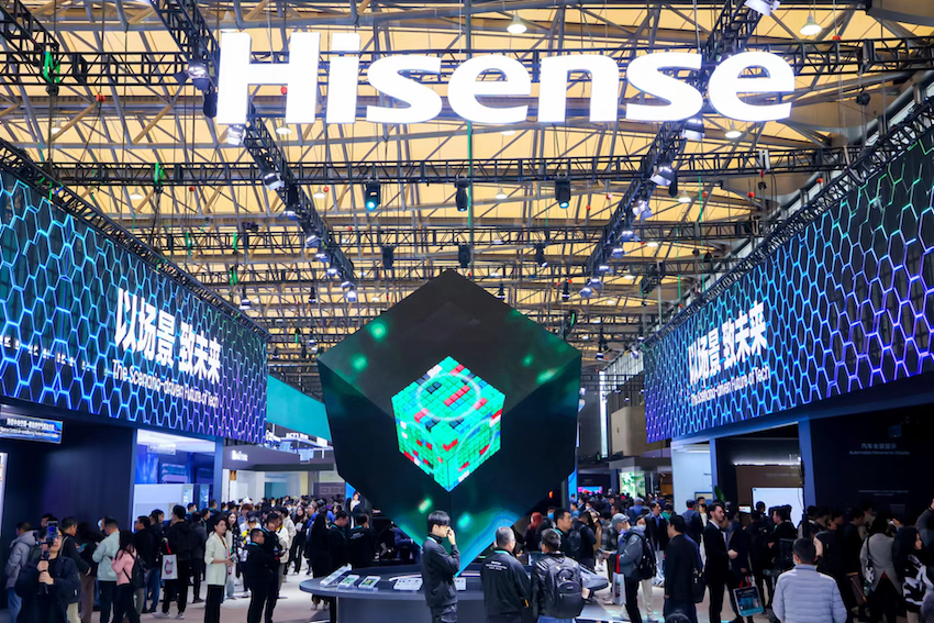 海信視像2023年海外營收占比持續(xù)提升