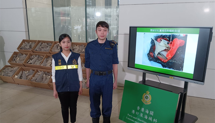  海關(guān)破海路走私案  檢180萬元瀕危物種乾魚翅