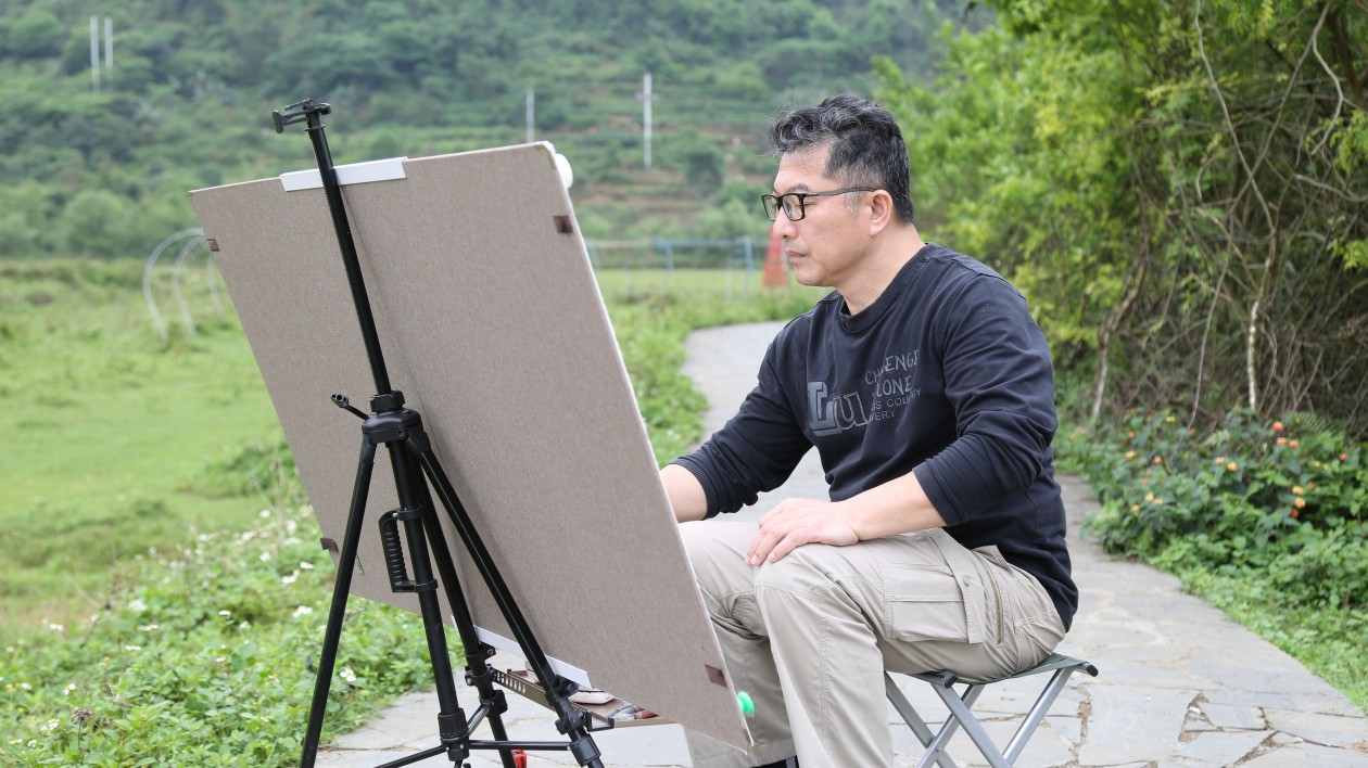 韋俊平：讓灕江畫派品牌走向國際  擴(kuò)大中華文化海外影響力