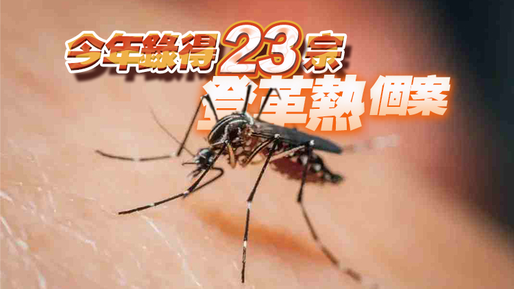本港錄得兩宗登革熱個(gè)案 均為外地傳入