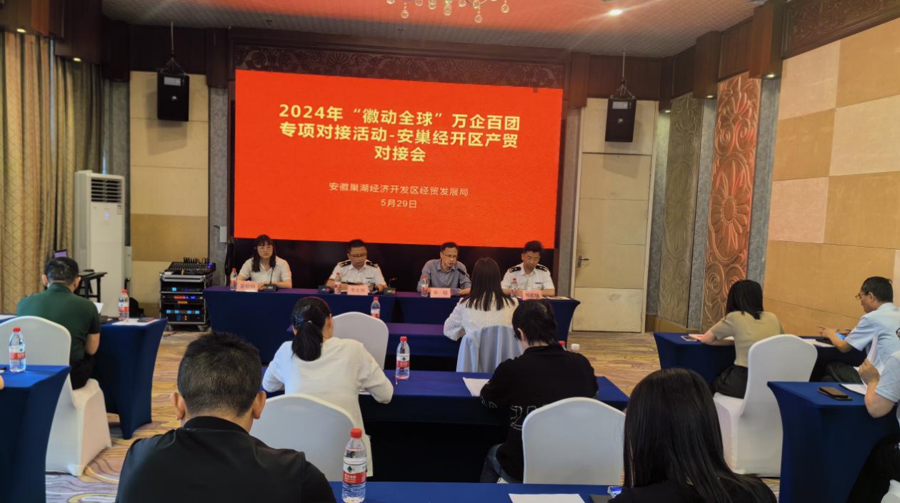 安徽巢湖經(jīng)開區(qū)：開展「徽動(dòng)全球」萬企百團(tuán)出海行動(dòng)對接