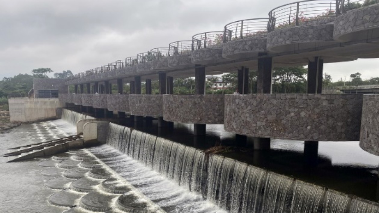 海南臨高新打卡地 百仞灘閘壩改造工程通過(guò)竣工驗(yàn)收