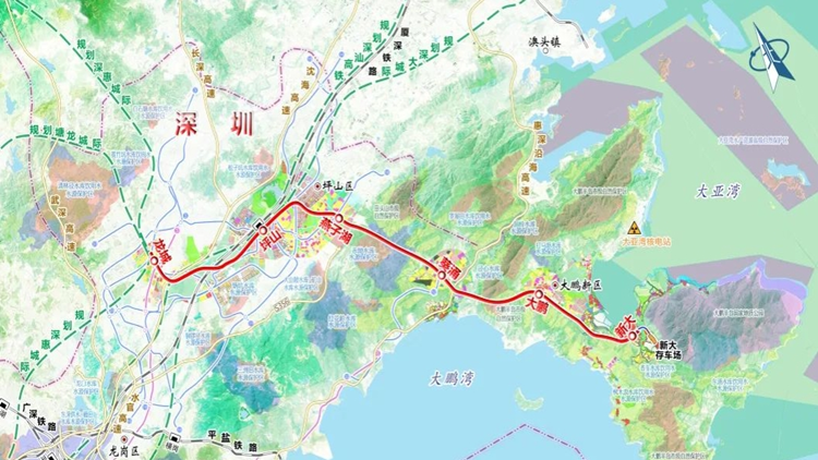 深圳坪山?大鵬30分鐘！這條鐵路上新啦！