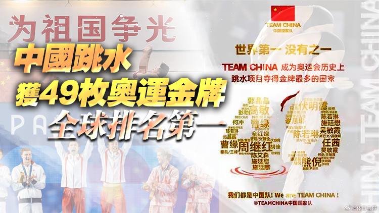 49枚！中國跳水「夢之隊」奧運金牌總數(shù)超越美國