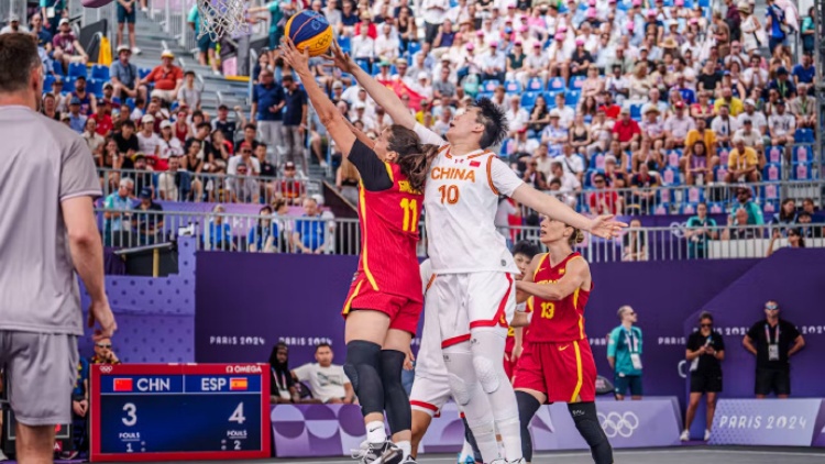 巴黎奧運 | 祝賀！中國三人女籃戰(zhàn)勝西班牙隊