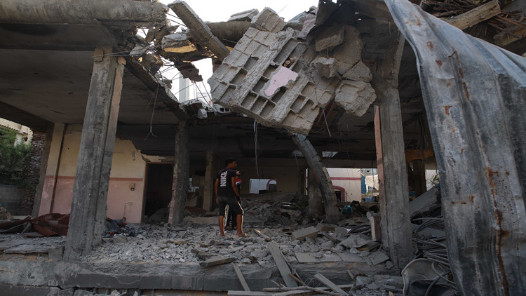 以色列爆發(fā)本輪巴以衝突以來最大規(guī)?？棺h活動(dòng)