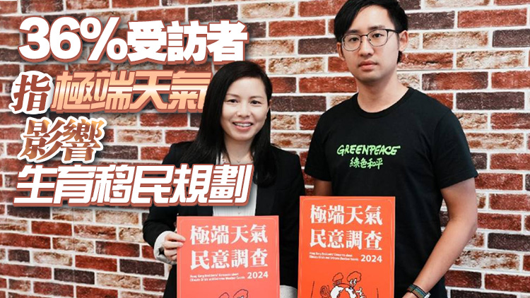 環(huán)團調(diào)查：八成受訪者擔心極端天氣影響