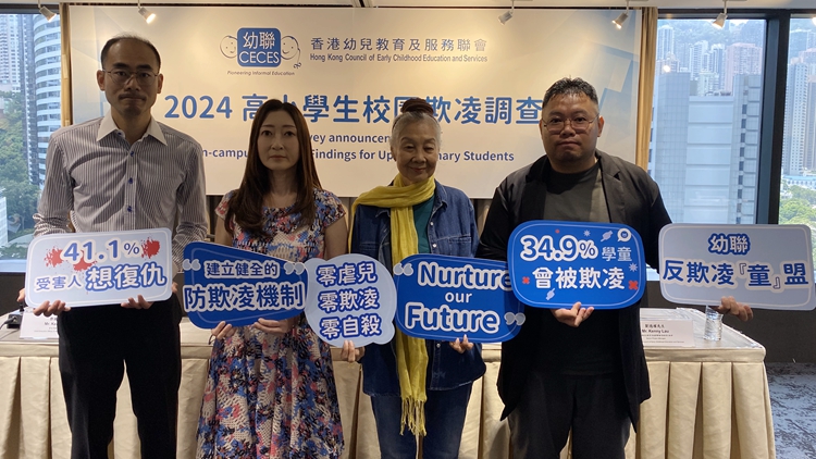 幼聯(lián)調(diào)查指逾三成受訪高小學(xué)童曾被欺凌