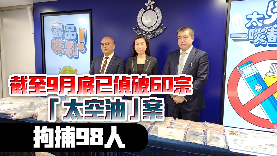 警破長(zhǎng)沙灣「太空油」製造工場(chǎng) 拘1男 檢值1.3公斤依托咪酯