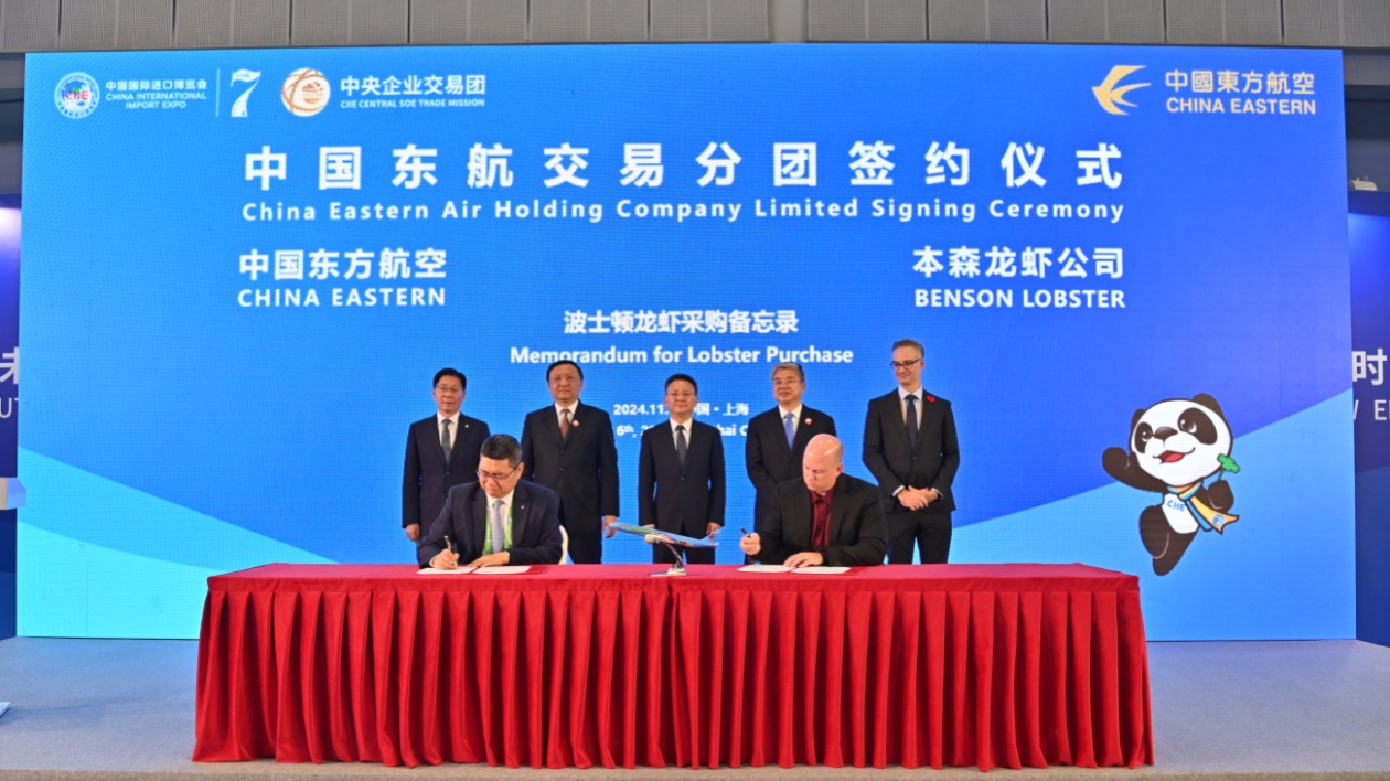 有片∣「進(jìn)博號」彩繪機(jī)執(zhí)飛京滬航線  東航進(jìn)博採購超28億美元?jiǎng)?chuàng)新高