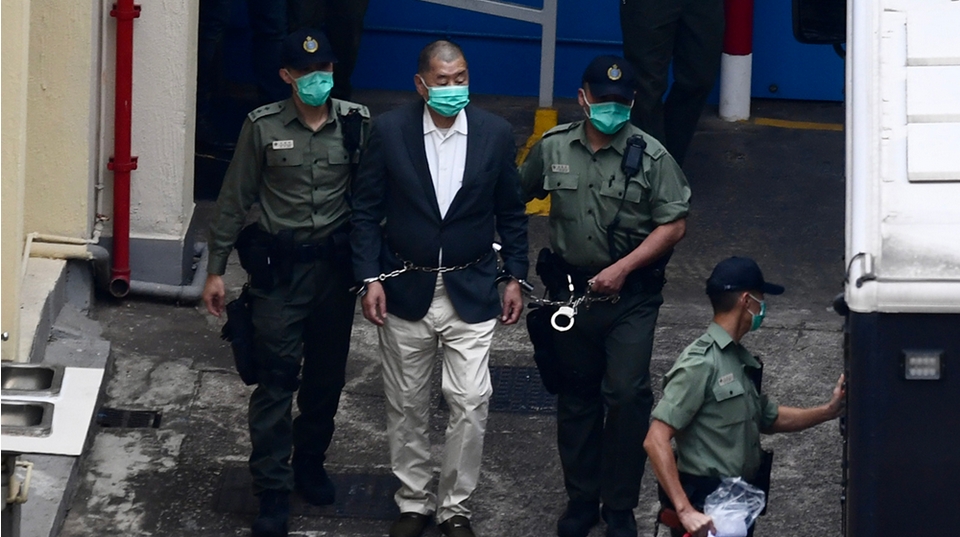 黎智英案│曾轉(zhuǎn)載前行會(huì)召集人賬戶被關(guān)閉新聞 黎智英稱同意特朗普實(shí)施制裁