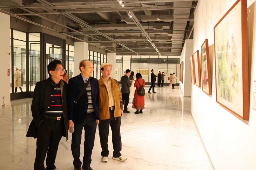 「藝海掇英——中國(guó)水墨畫名家精品大展」在深圳寶安美術(shù)館開幕