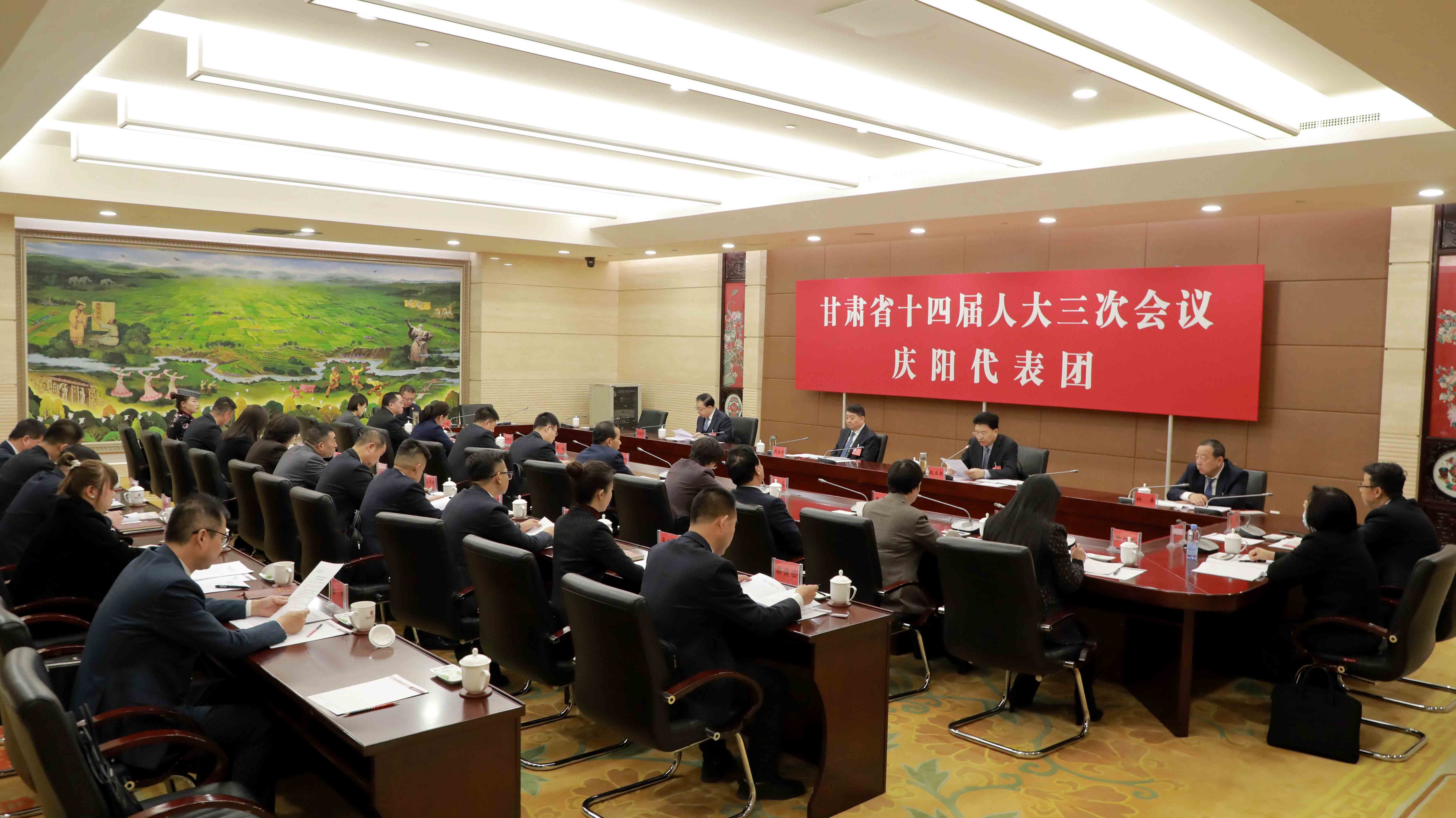 甘肅兩會丨慶陽代表團(tuán)舉行會議 推選黃澤元為團(tuán)長