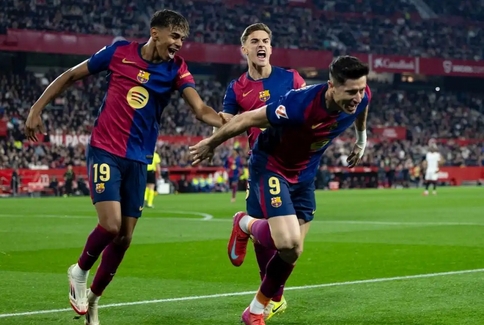 西甲綜合：巴塞羅那客場(chǎng)4:1大勝塞維利亞