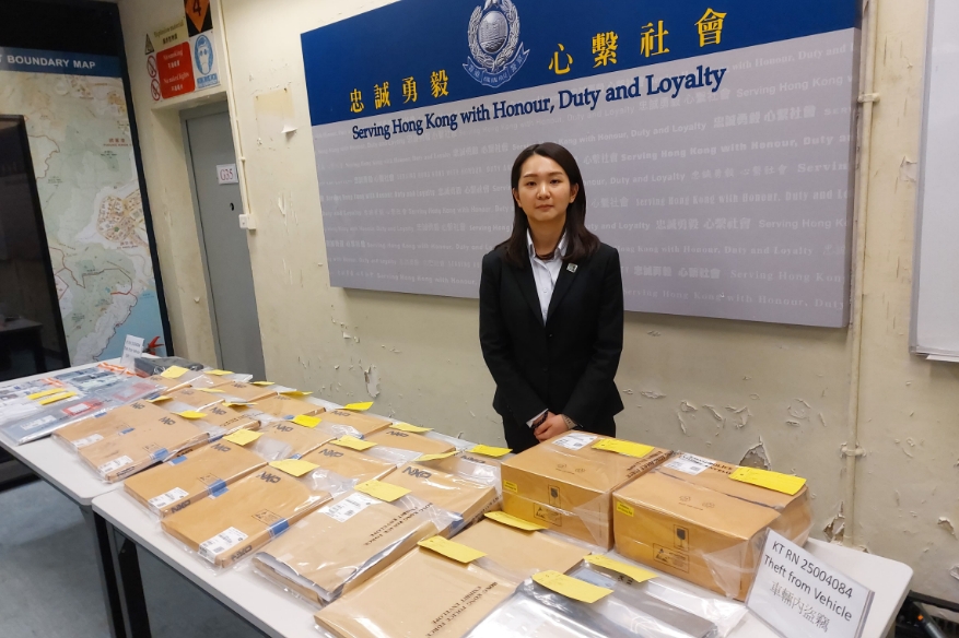 觀塘車內(nèi)盜竊200萬元電子零件 警方憑天眼拘兩男