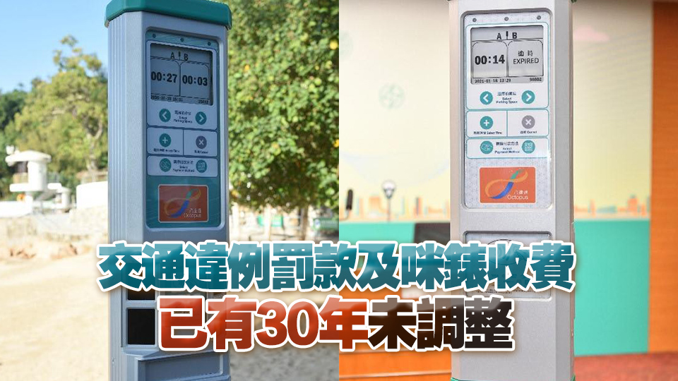 運輸局?jǐn)M調(diào)整交通違例罰款及咪錶收費 4·25提交立法會諮詢