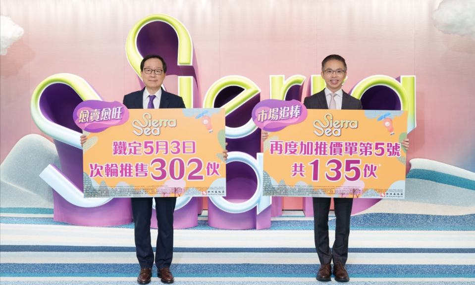 西沙SIERRA SEA次輪288伙即日沽清 向隅客逾千萬(wàn)購(gòu)2伙