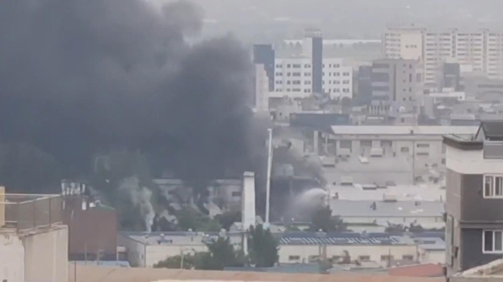 韓國光州一輪胎工廠發(fā)生大火 韓消防廳下達(dá)國家消防動員令