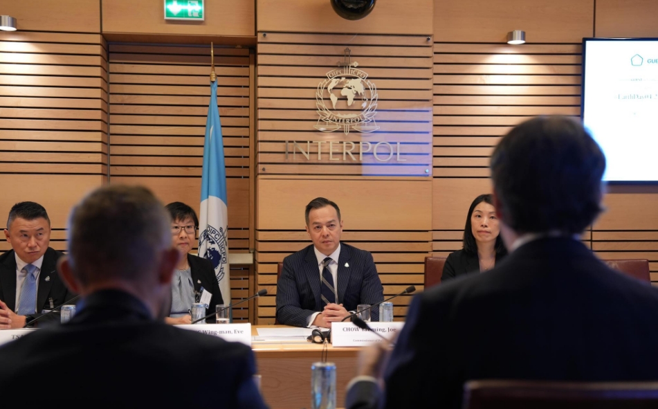 周一鳴訪法國國際刑警組織 規(guī)劃未來深入交流