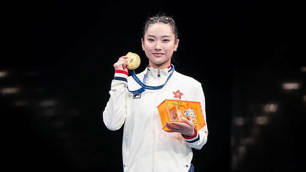 女子長(zhǎng)拳劍術(shù)槍術(shù)全能直領(lǐng)到底 沈曉榆勇奪港隊(duì)世運(yùn)會(huì)第3金