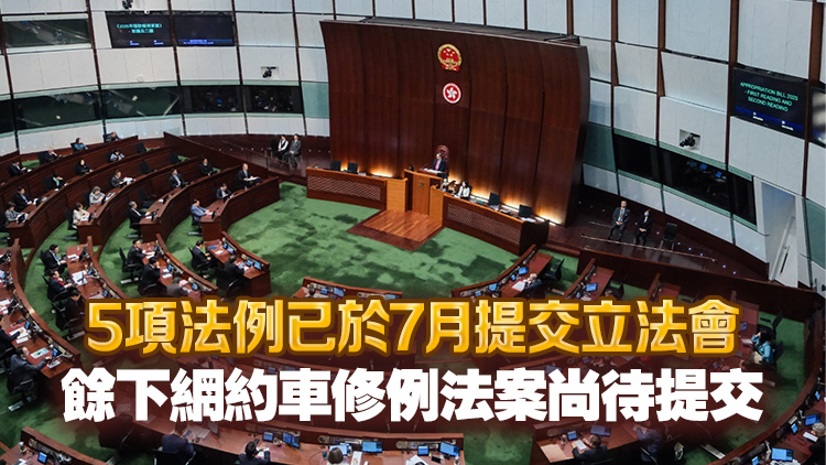 政府提交下半年度立法議程 包括簡樸房、籃球博彩稅及規(guī)管網(wǎng)約車等法例